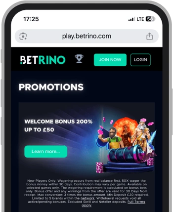 Betrino Welcome Bonus