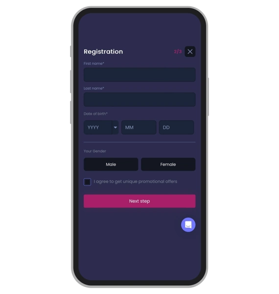 Sign Up 3