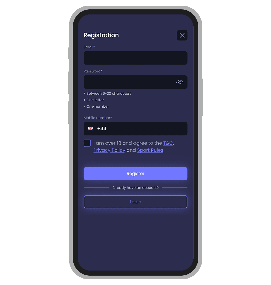 Winissimo Casino Registration: Step 1