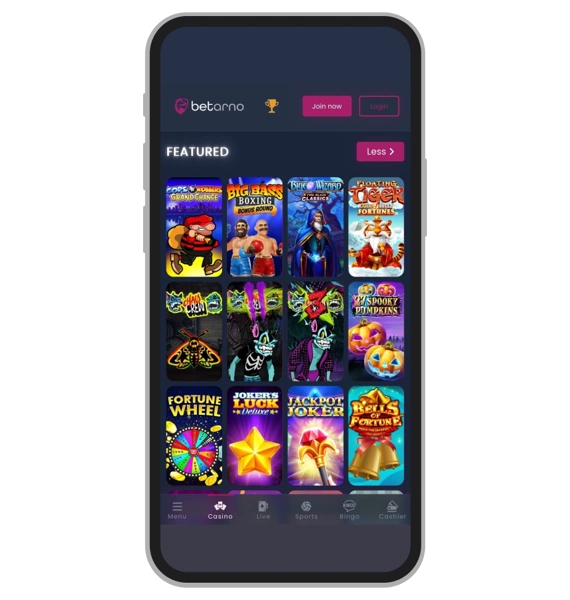Betarno Featured Slots