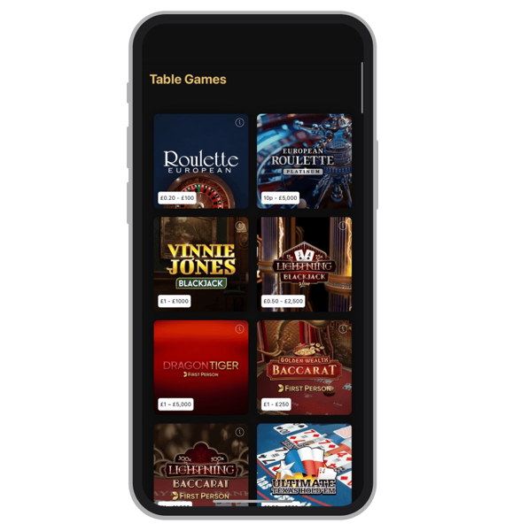 Regal Wins Table Games