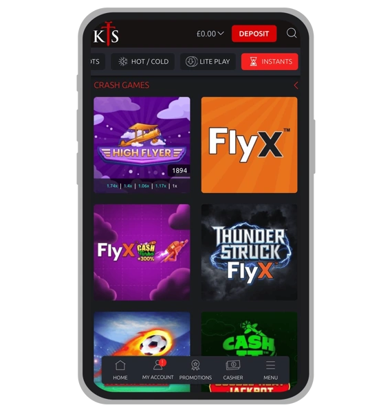 Crash Games at Knight Slots