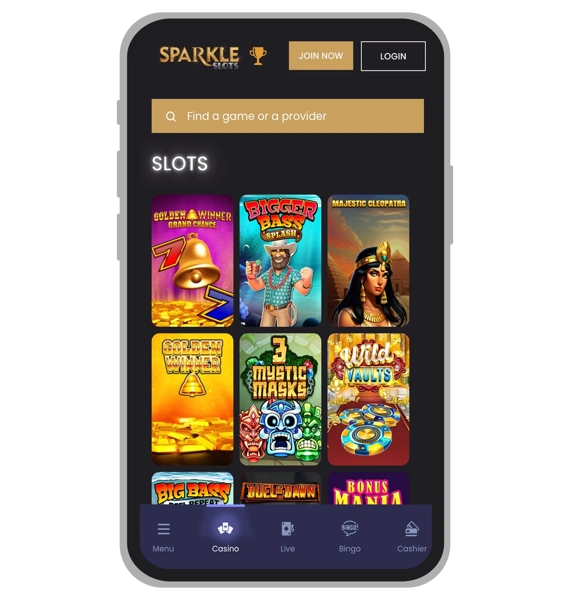 Slots at Sparkle Slots