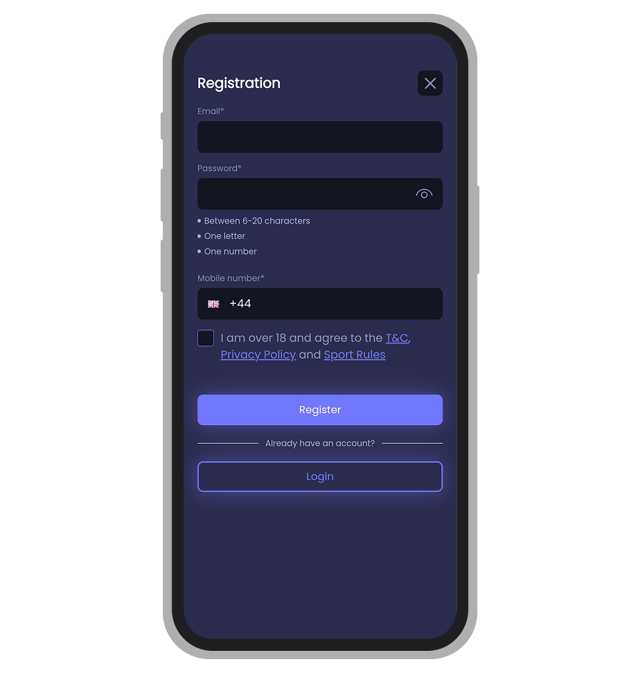 Slotsite Casino Registration: Step 1