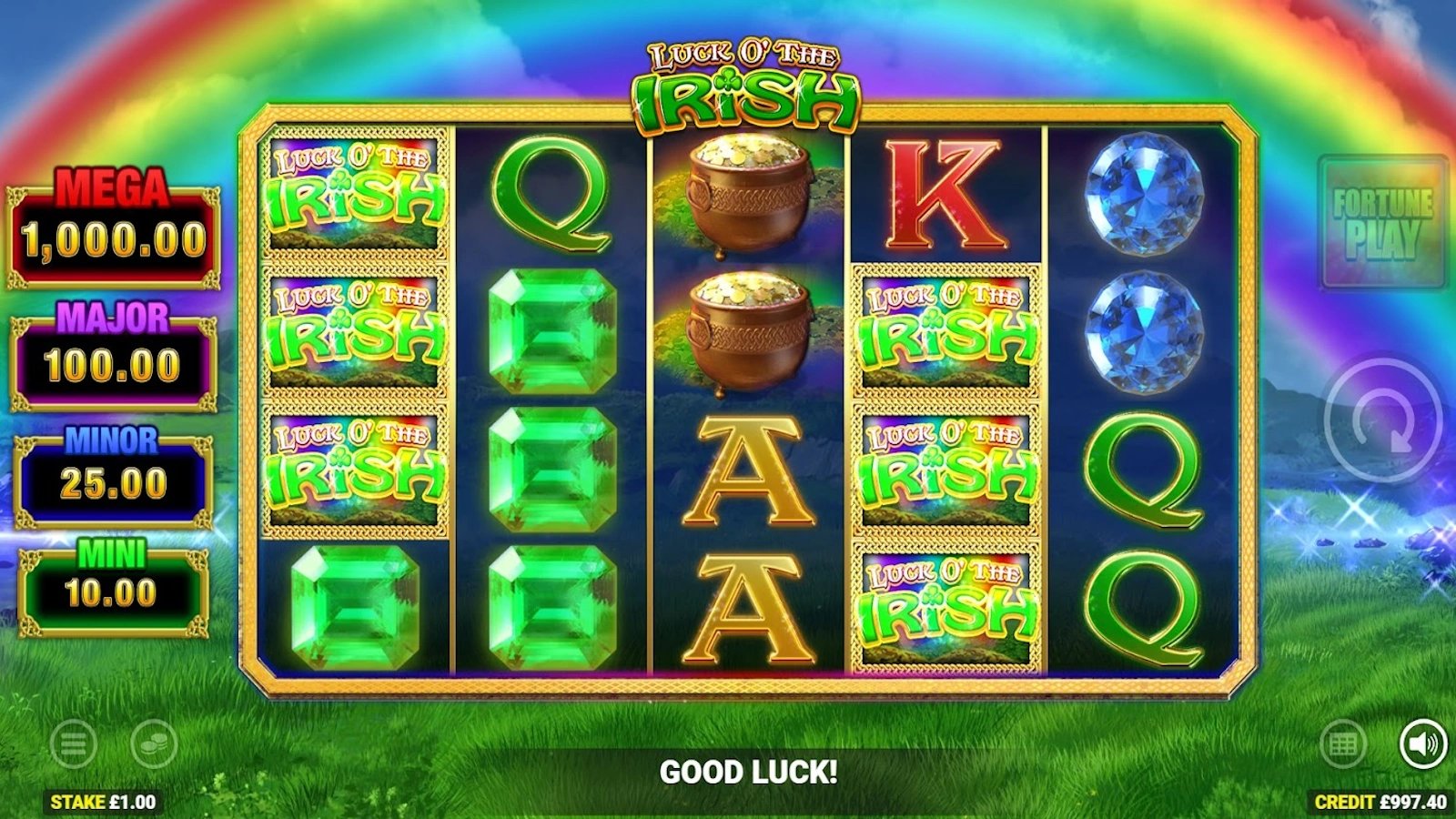 Luck O The Irish Fortune Play 3
