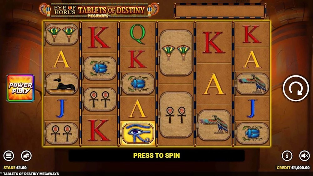 Eye of Horus Tablets Of Destiny Megaways