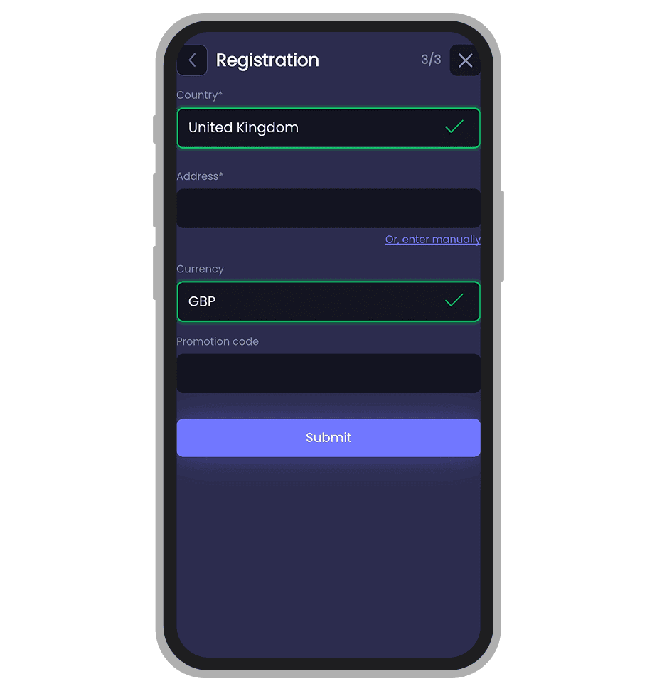 Registration at Jeffbet: 3rd window