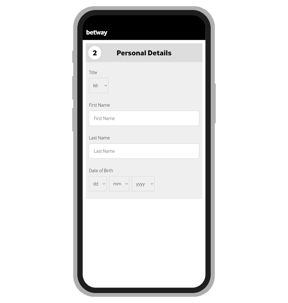 Personal Info for Betway Account
