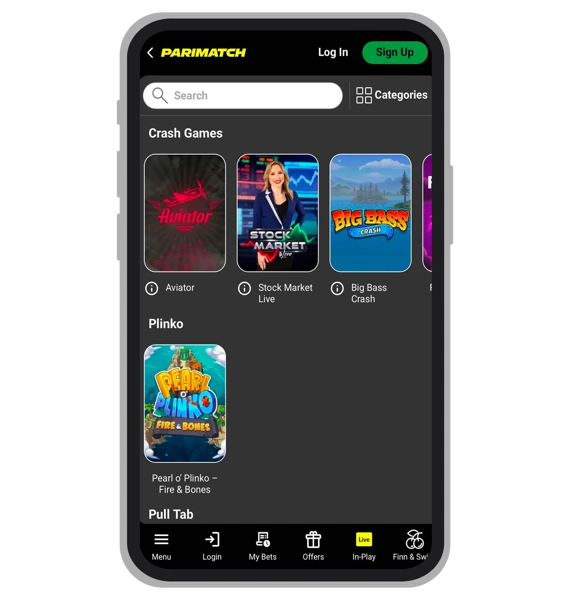 Arcade Games at Parimatch