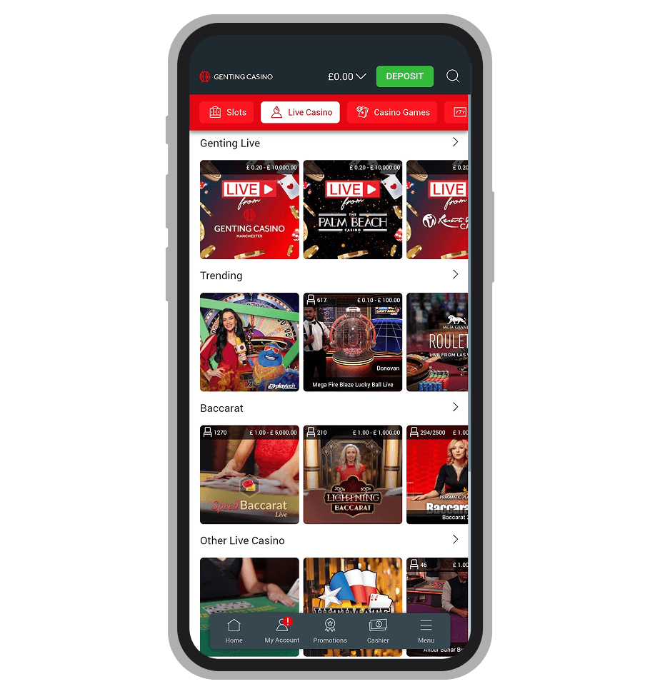 Genting Casino Live Tables