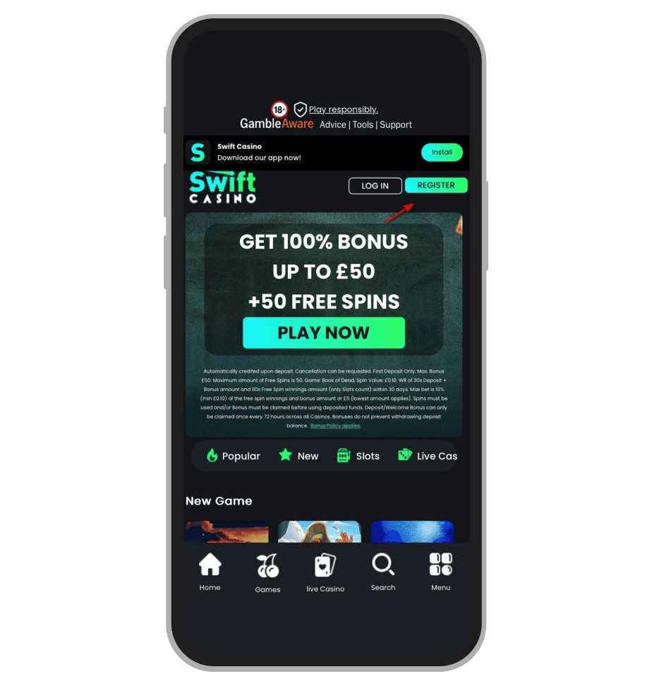 Swift Casino Sign-Up