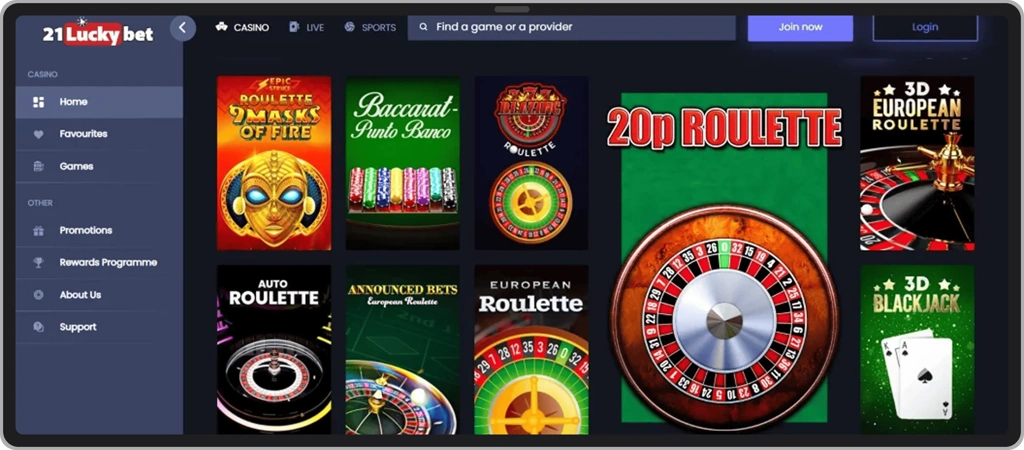 Roulette games
