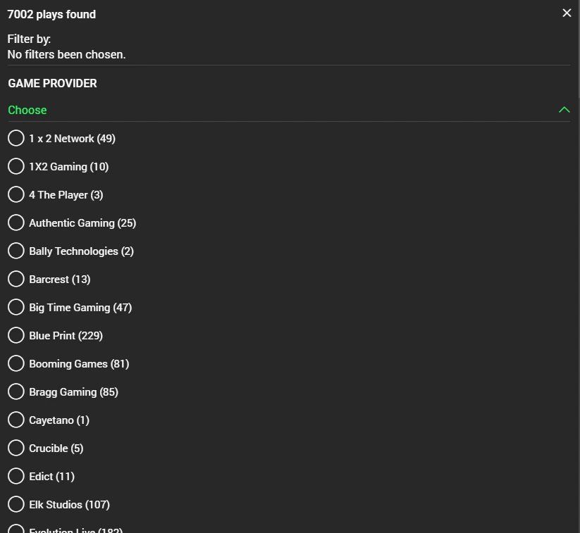 Provider Search Filter