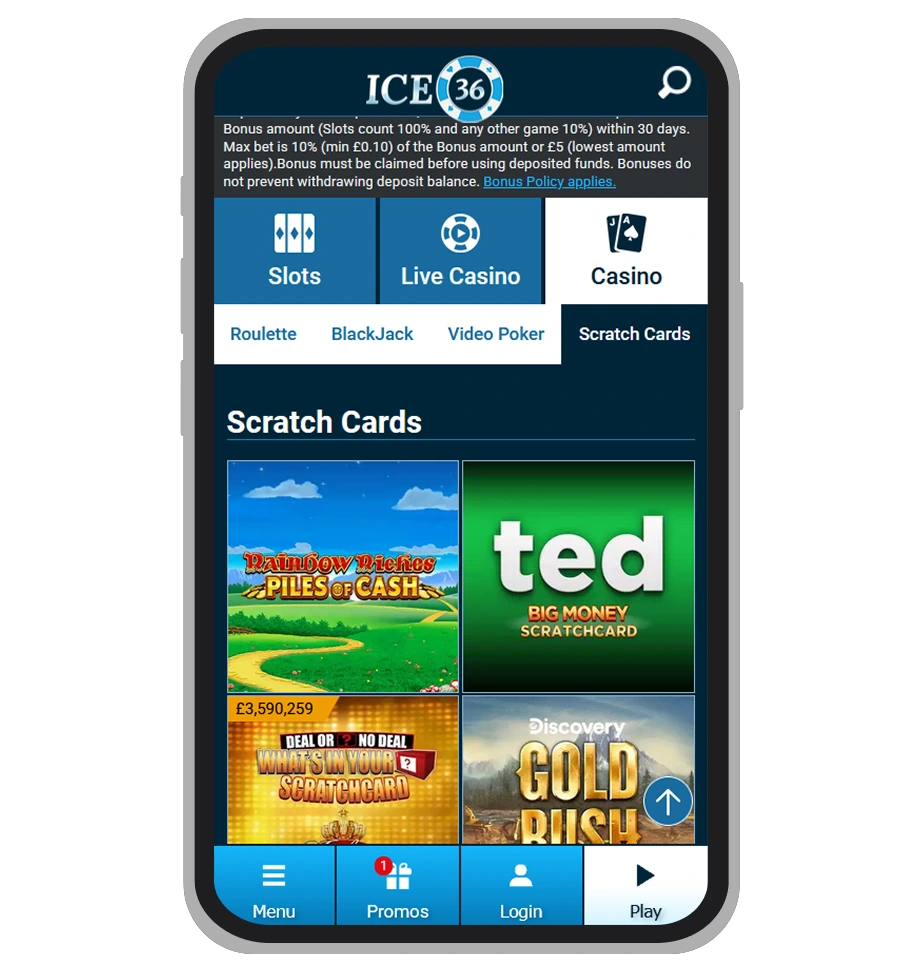 Ice36 Casino Bonus