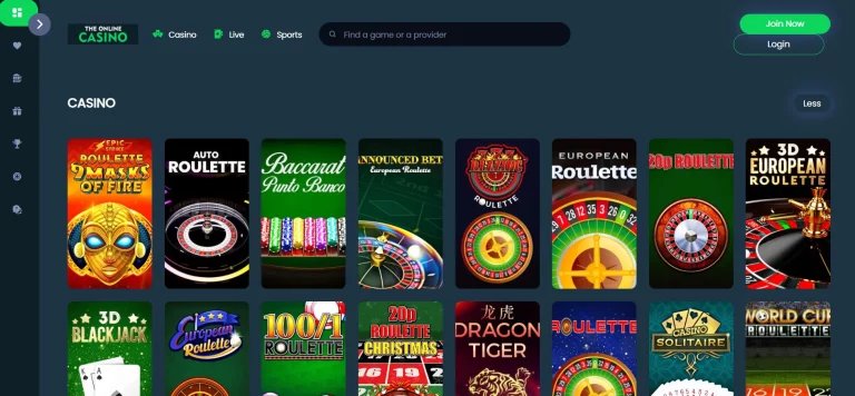 Table Games in TheOnlineCasino