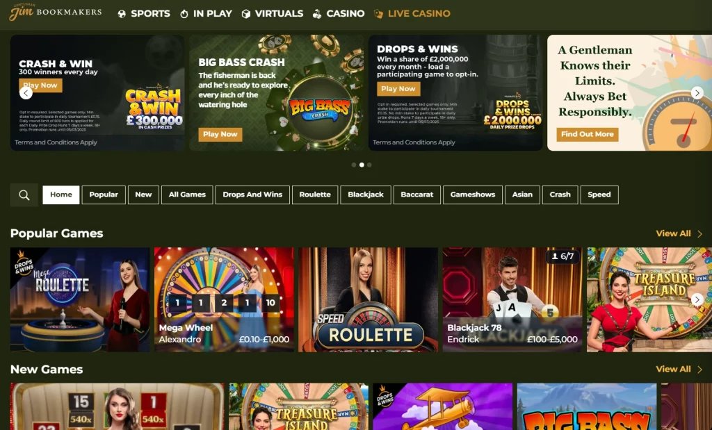 Live Games Catalogue