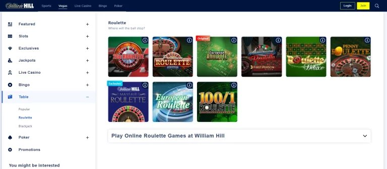 William Hill Roulette