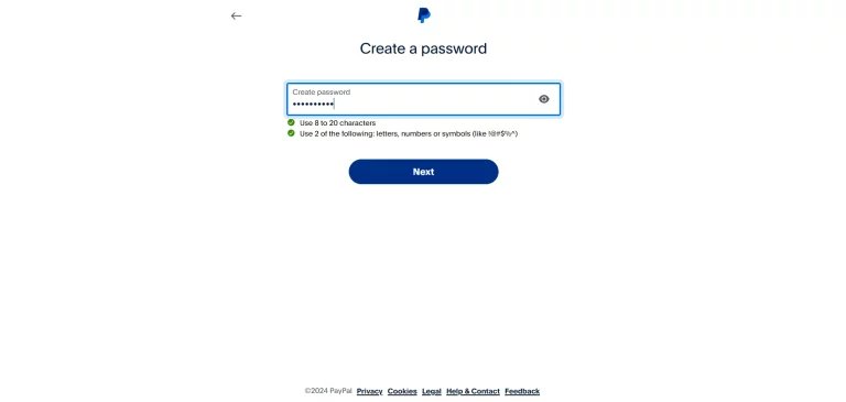 PayPal Password